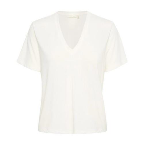 Klassisk V-Hals Top Whisper White