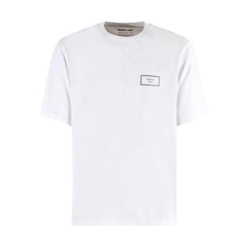 Hvid Logo Print Klassisk Tee