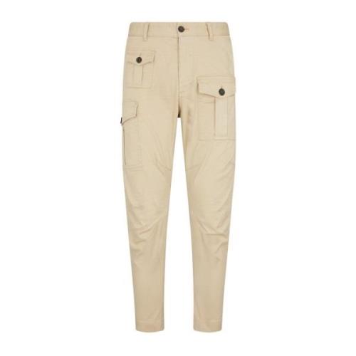 Sten Beige Cargo Bukser