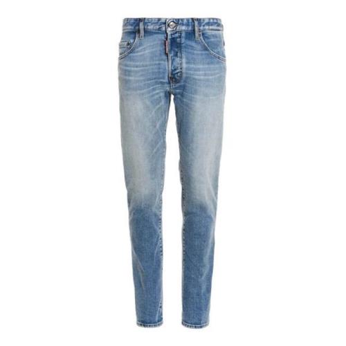 Slim Fit Blå Jeans