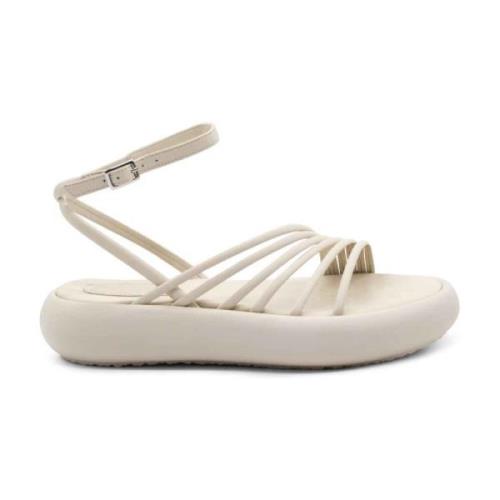 Elfenben Kalveskind Donut Sandal