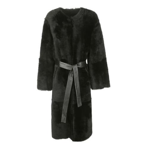 Vendbar Shearling Frakke