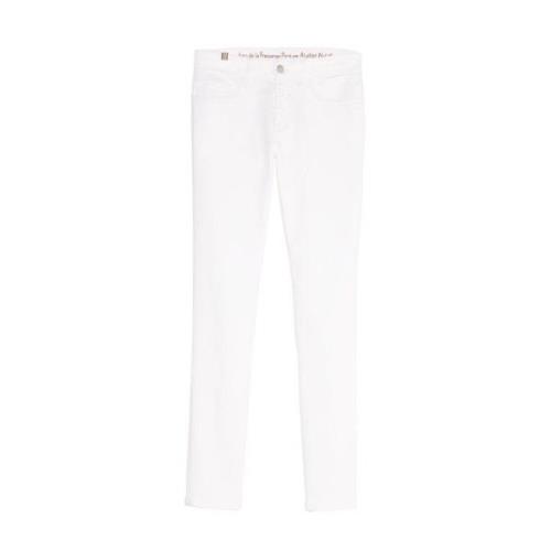 Bambus slim fit hvide bomuldsjeans x Notify