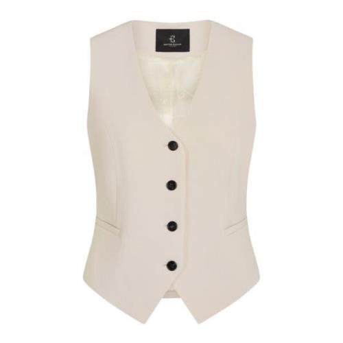 Elegant Vest Blazer Silver Cloud