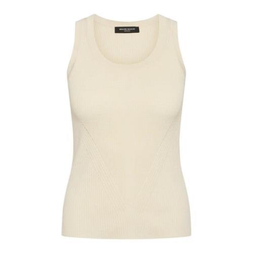 Kvinder Gallberrybbilyana Strik Top Hvid Creme