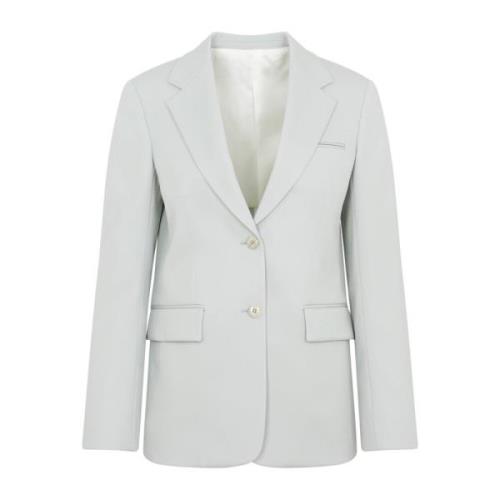 Luksuriøs Sage Uld Blazer