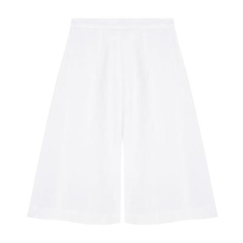 Nadia, hvide linnedshorts