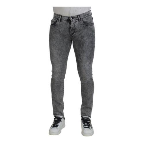 Grå Slim Fit Denim Jeans