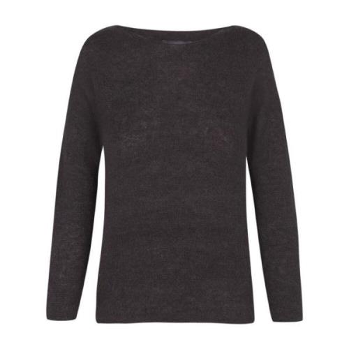 Lyn, alpaka, cashmere og silke sort jersey