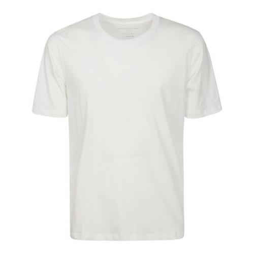 Hvid Bomuld Half-Sleeved T-Shirt