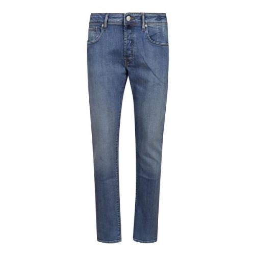 Slim Fit Bomuld Jeans med Lommer