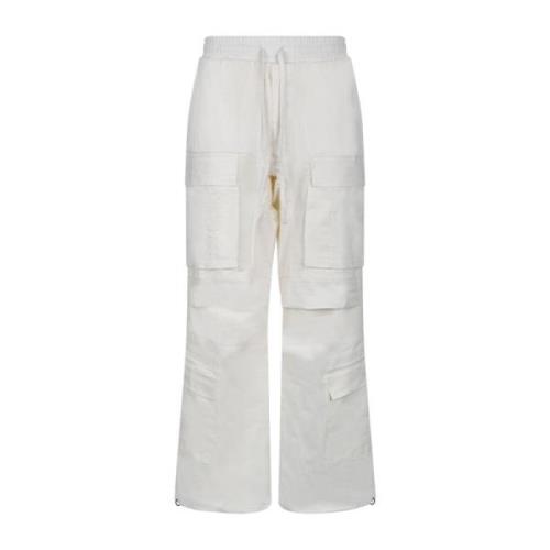 Drop Crotch Cream Cargo Bukser