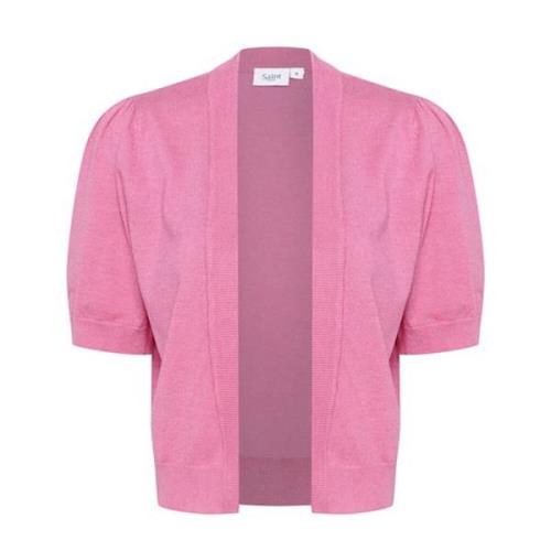 Pink Cosmos Melange Bolero Sweater