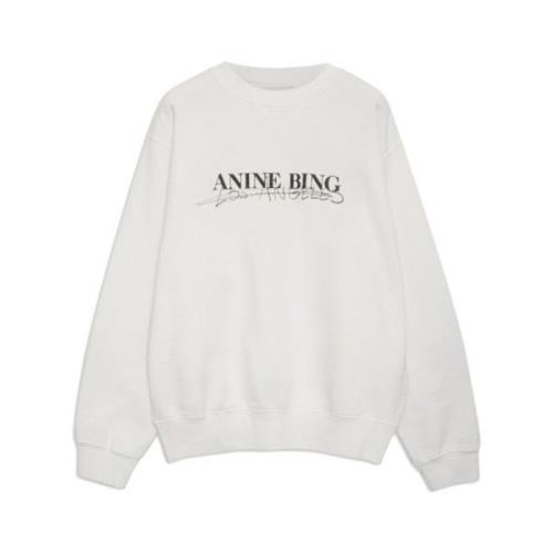 RAMONA Oversize Sweatshirt med Sort Print