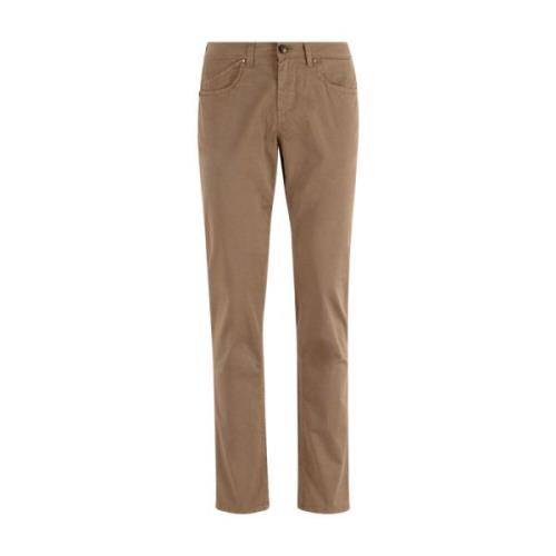 Mørk Beige Slim Fit Jeans