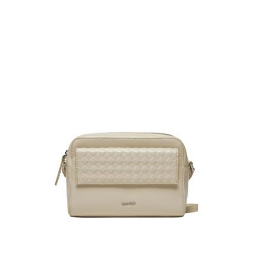 Mini Quilt Camera Taske Beige