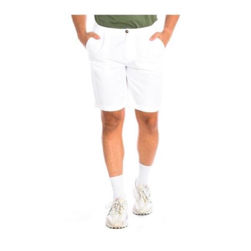 Hvide Bermuda Shorts Casual Trendy Stil