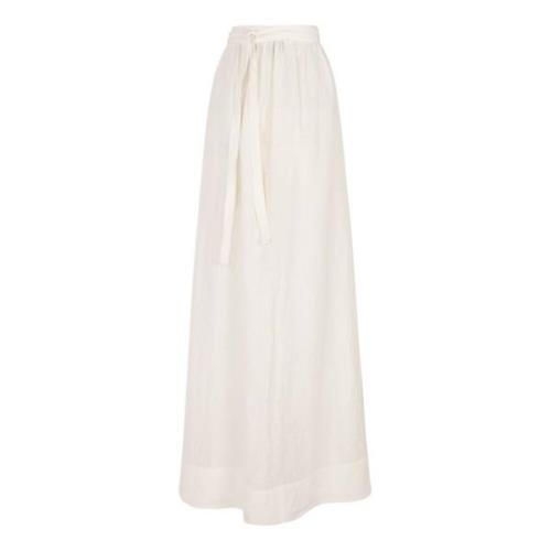 Linned Maxi Nederdel