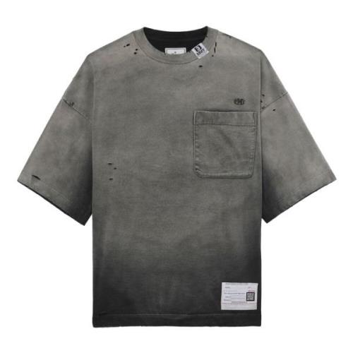 Sort Sunfaded Oversized Tee