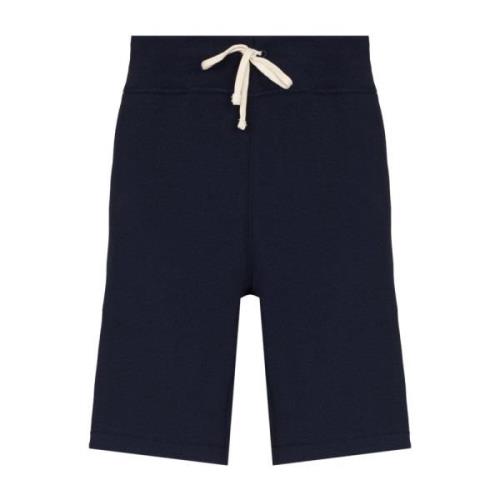 Navy Blue Casual Polo Pony Shorts