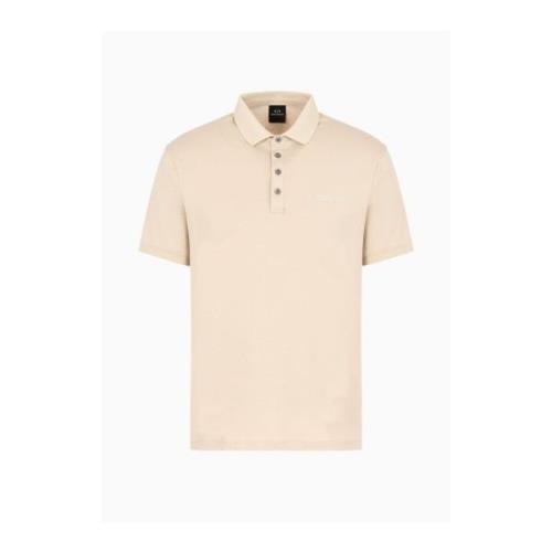 Polo T-shirt 100% bomuld - Beige