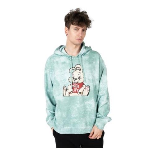 Hoodie med Stilfuldt Print