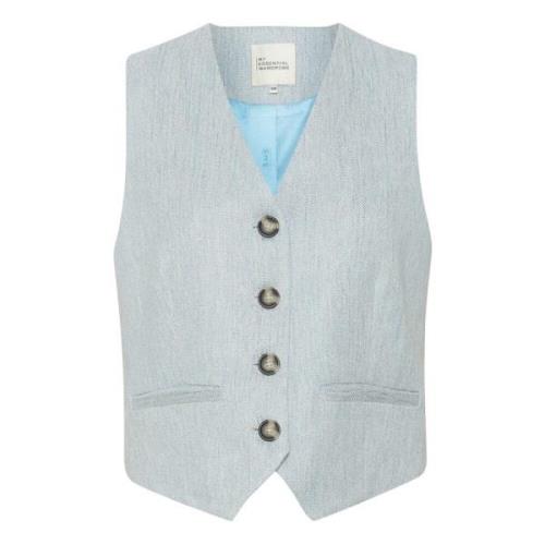 Elegant Vest med Dyb V-Hals