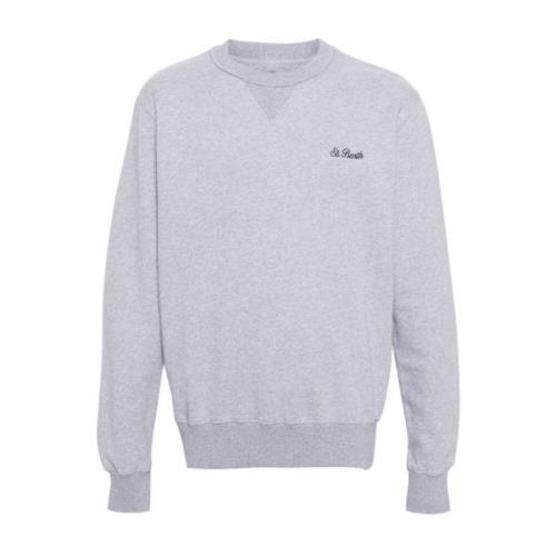 Grå Jersey Crew Neck Sweater