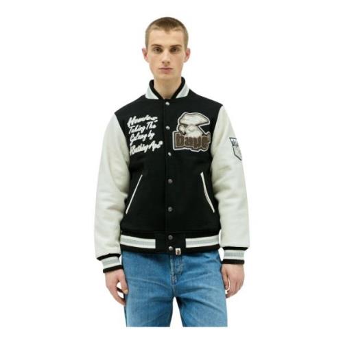 Logo Wool-Blend Varsity Jacket