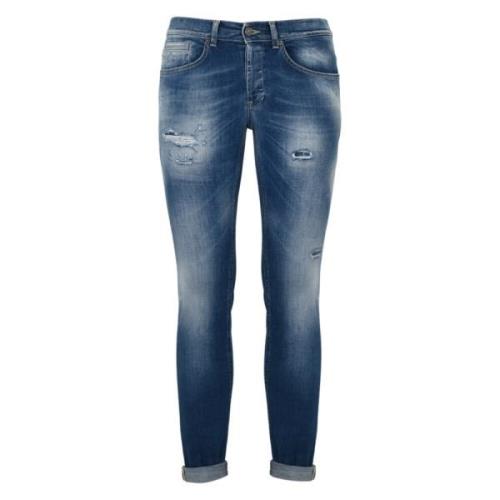 Denim Skinny Jeans med Distressed Detaljer