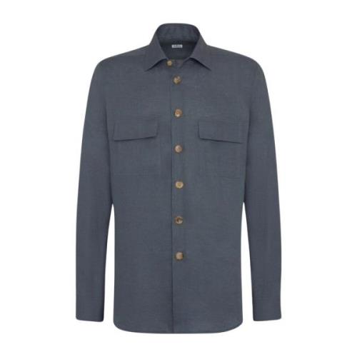 Mørkegrå Linned Overshirt