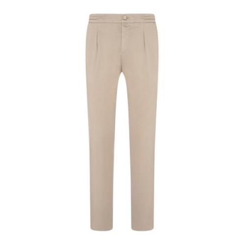 Beige Bomuld Jogger-Stil Bukser