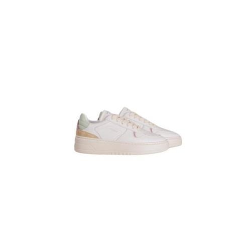 Hvid/Mint Læder Mix Sneaker