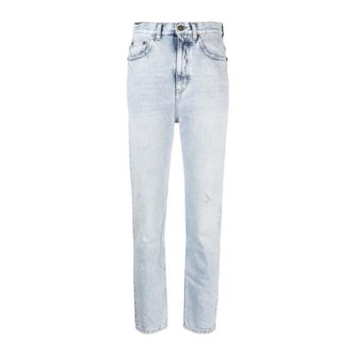 80'ers Cropped Jeans Lyseblå