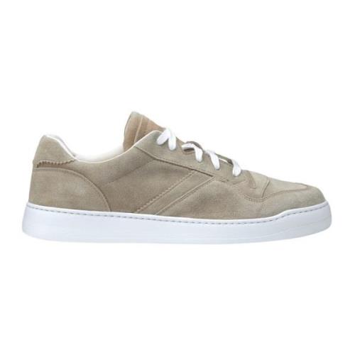 Sand Suede Sneakers Letvægts Gummisål