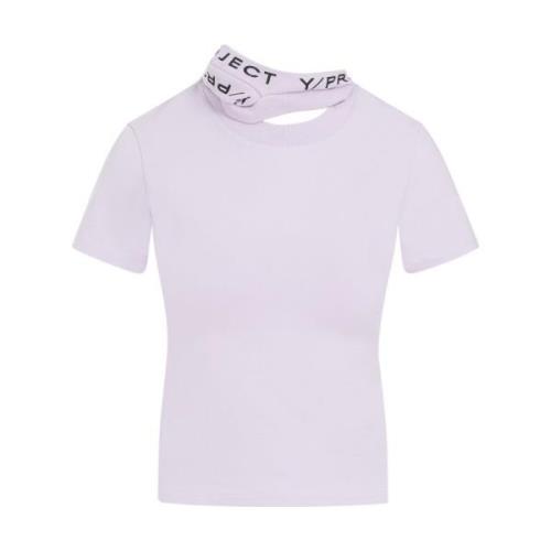 Lilla Bomulds T-shirt Top Slidt Pink Lilla