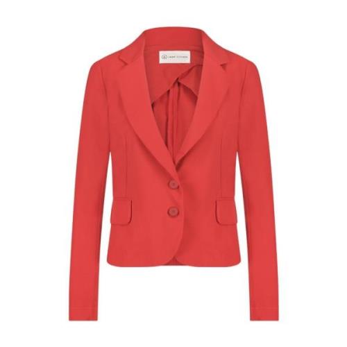 Rød Teknisk Jersey Atina Blazer