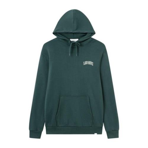 Retro College Hoodie Pine Green