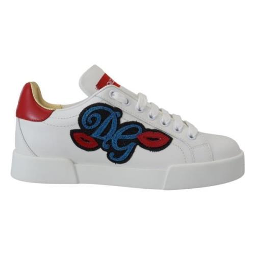 Klassiske Hvide Logo Sneakers