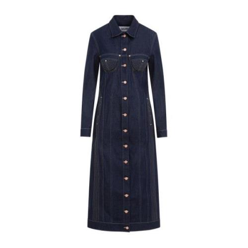 Indigo Denim Trompe-l`Sil Coat