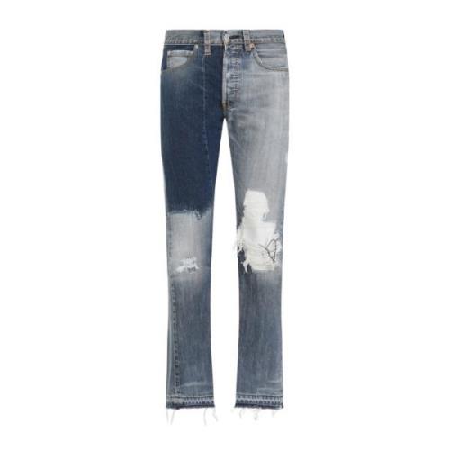 Vintage Denim Straight Leg Jeans