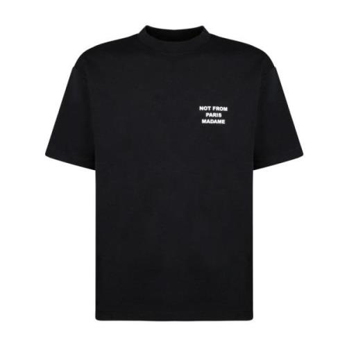 Sort Slogan T-shirt Regular Fit