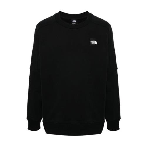 Sort Crew Neck Sweatshirt Bomuld