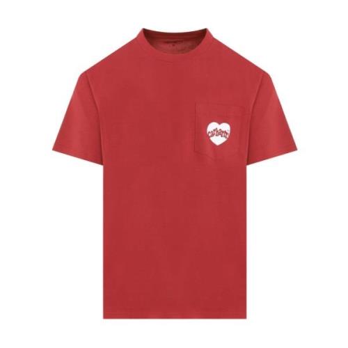 Hvid Lomme T-Shirt