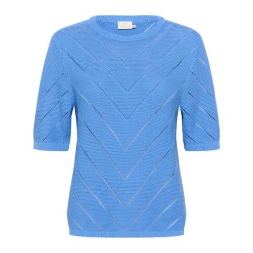 Feminin Strik Pullover Ultramarin