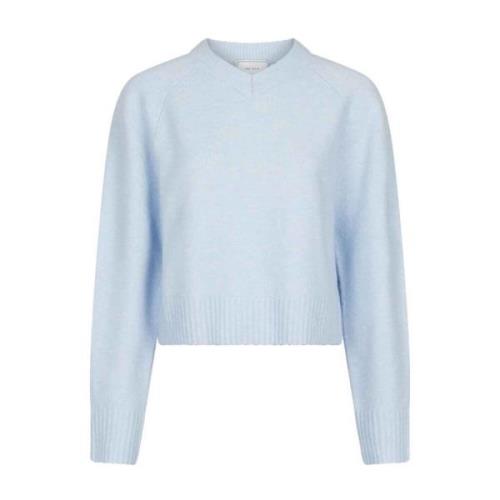 Blå Kamra Strik Bluse Sweater