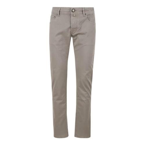 Slim Dove Grey Gabardine Bukser