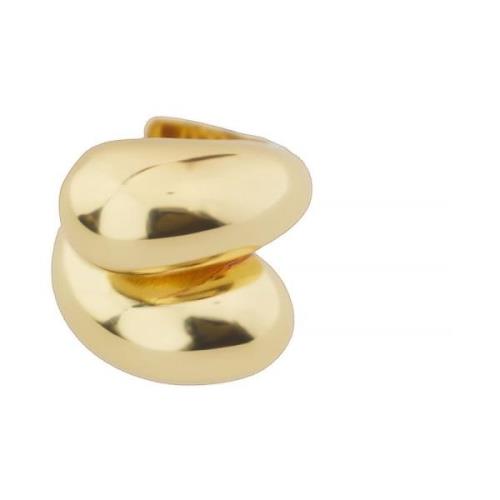 Twist Detalje Guld Tone Ring