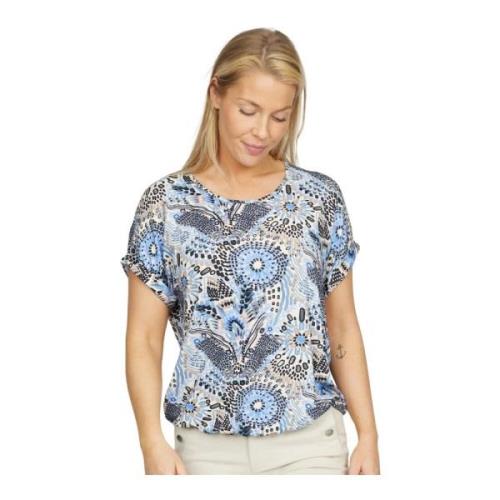 Blå Brynja.Hs24 Bluse med Print