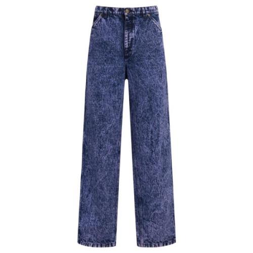 Marmorfarvet denim jeans